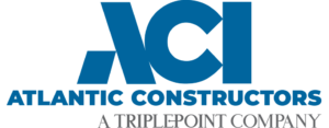 ACI Atlantic Constructors logo in blue, with the tagline 'A Triplepoint Company'.